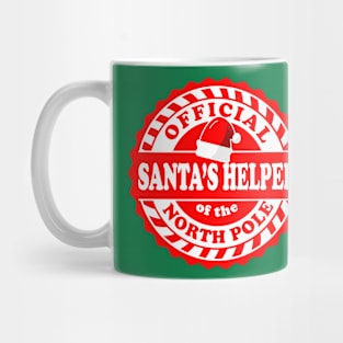 Official Santa's Helper of the North Pole logo design Mug